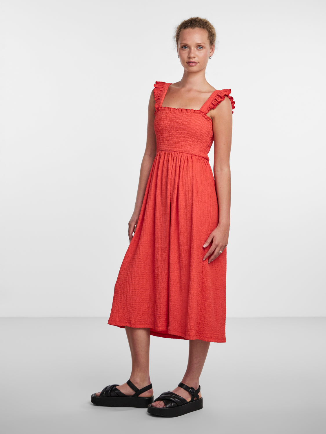 PCKEEGAN Dress - Poppy Red